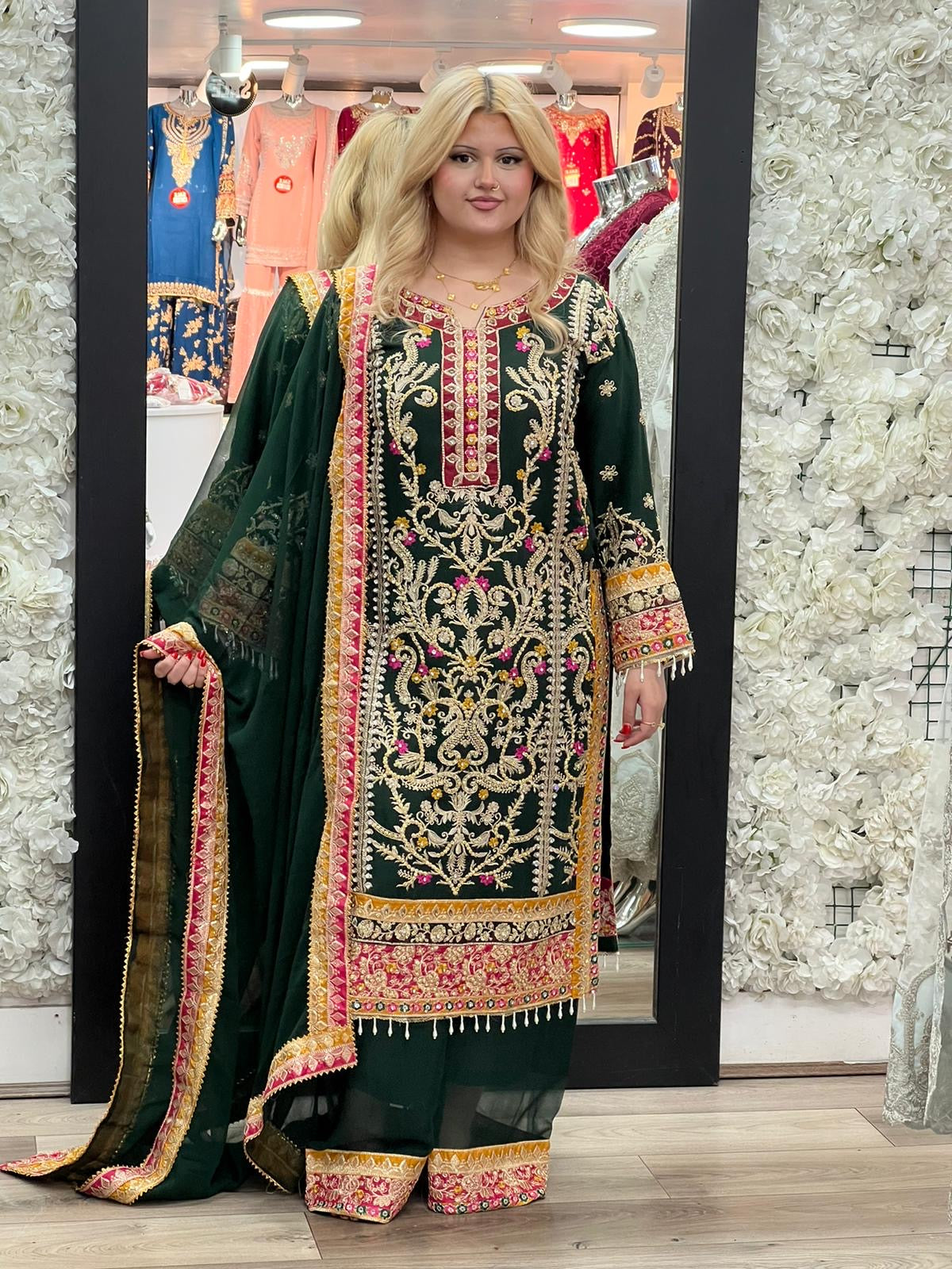 Brit 3 piece luxury chiffon_81042 Pakistani ladies suit B247