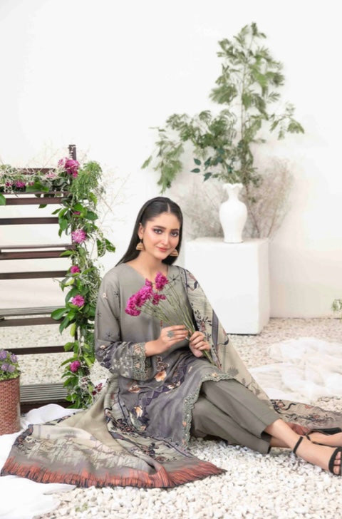 Tawakal 3 piece Dhanak_6053 Pakistani ladies suit B31