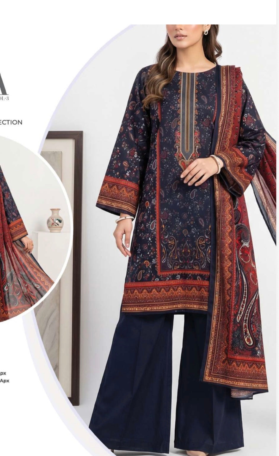 Sana Safinaz inspired 3 piece luxury lawn collection ladies dress B683