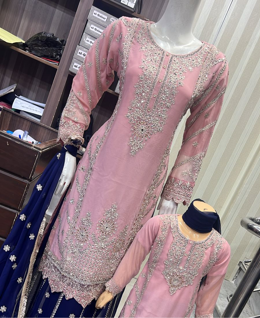 Brit Mother and Daughter 3 piece Chiffon_81040 B178