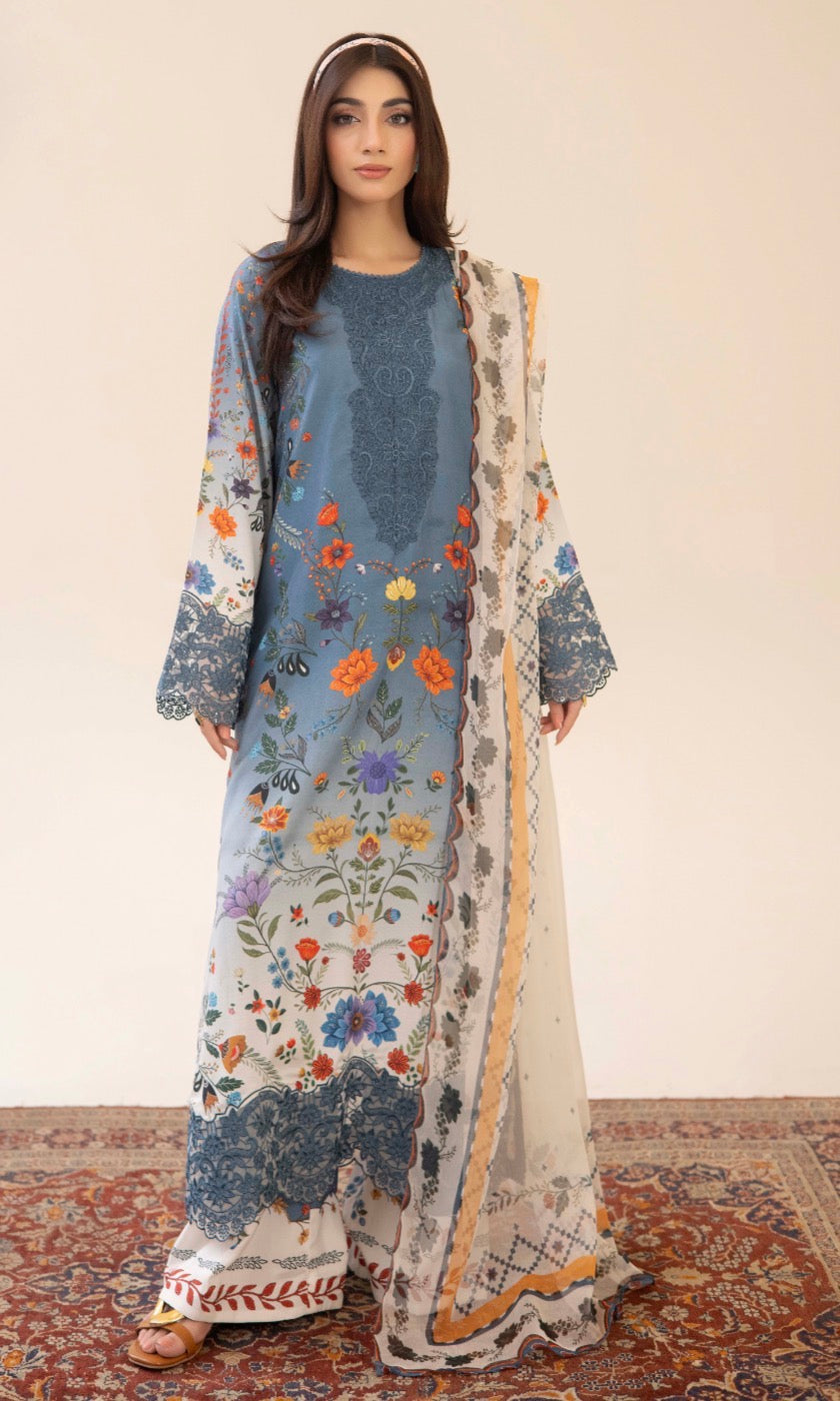 Adan Liba’s original 3 piece luxury lawn collection ladies dress B638