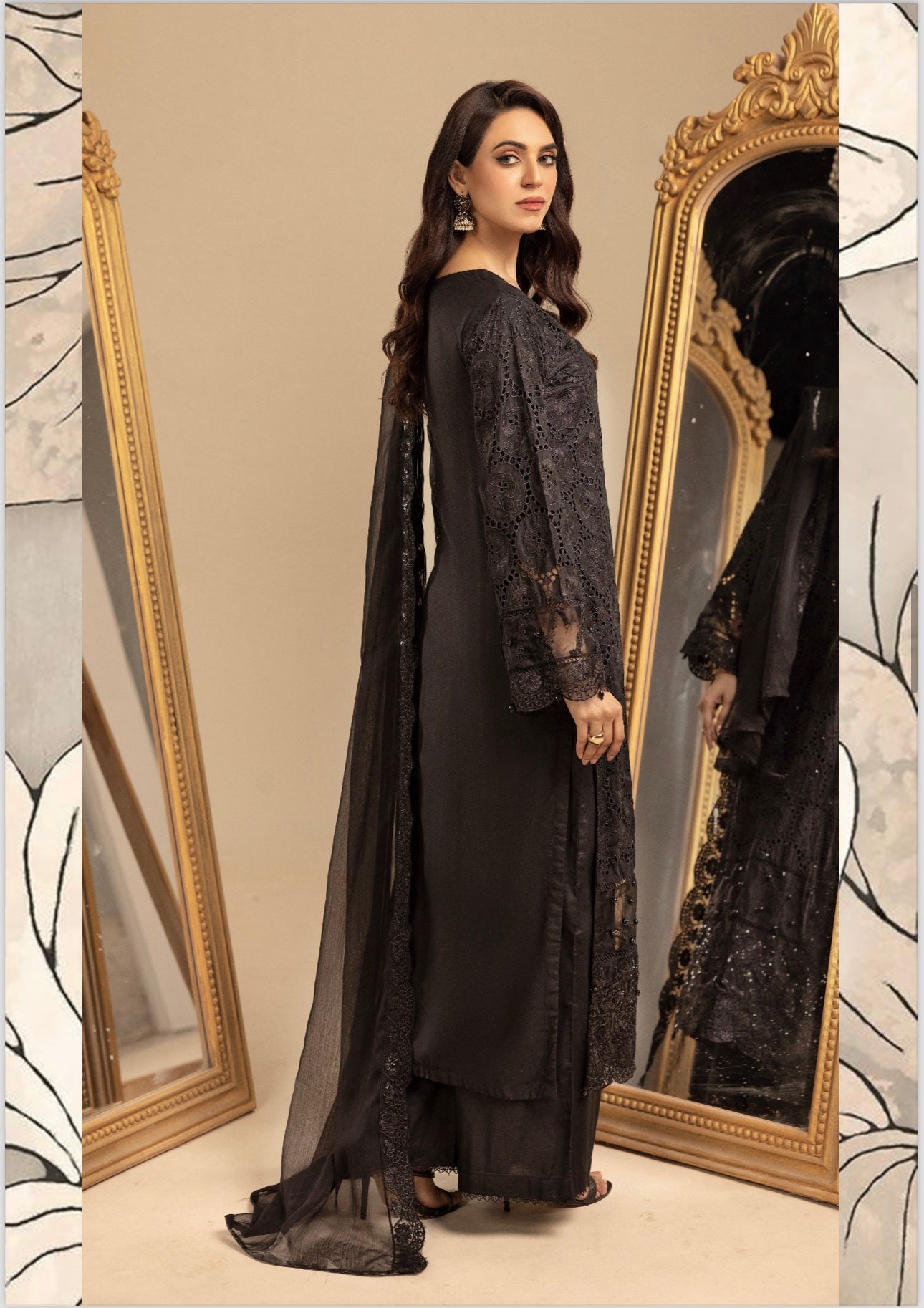 Simrans 3 piece chicken Kari _8083 Pakistani ladies suit B74