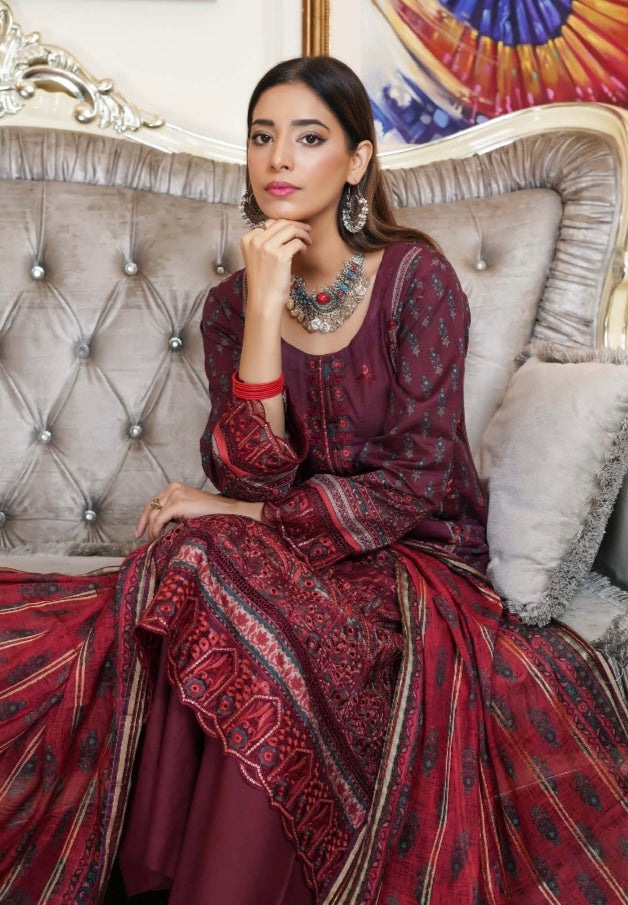 Munira linen 3 piece_1994 Pakistani ladies suit B63