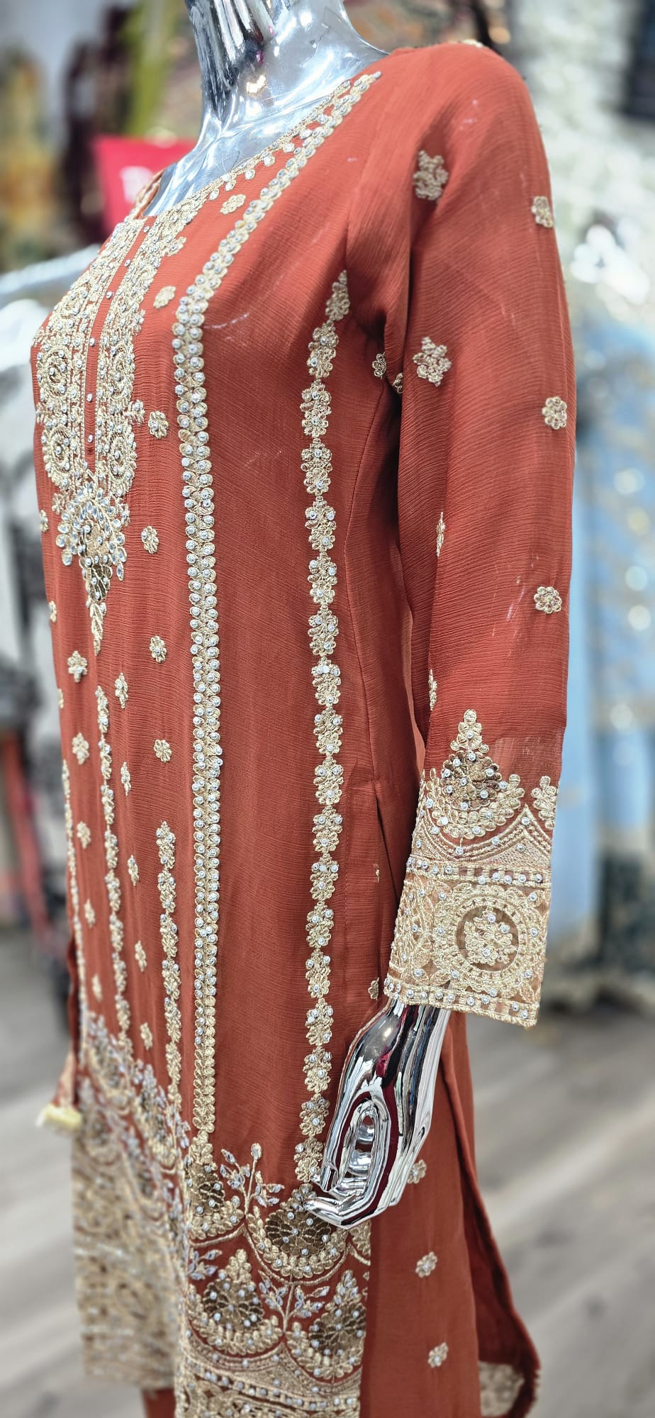Brit 3 piece chiffon _81042 Pakistani ladies suit B229
