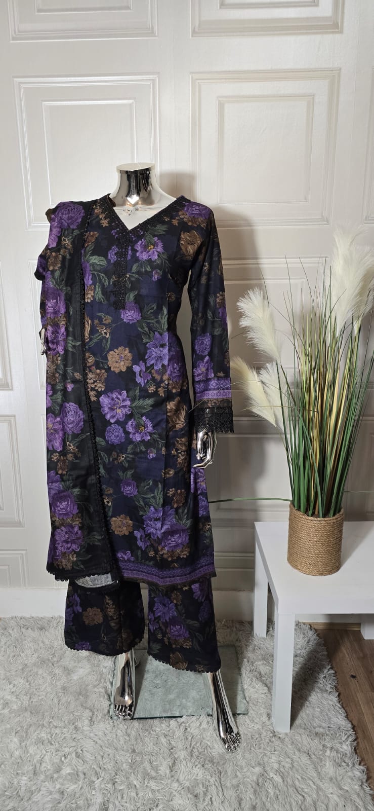Barouque Dhanak 3 piece_4038 Pakistani suits for ladies DB1