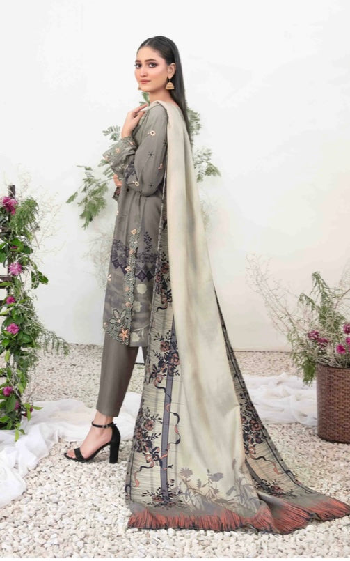 Tawakal 3 piece Dhanak_6053 Pakistani ladies suit B31