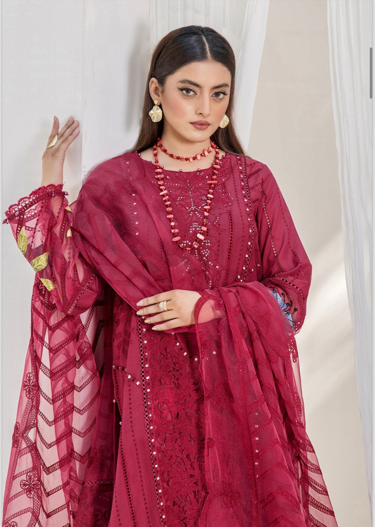 MB inspired 3 piece Chicken kari_7075 ladies suit B53