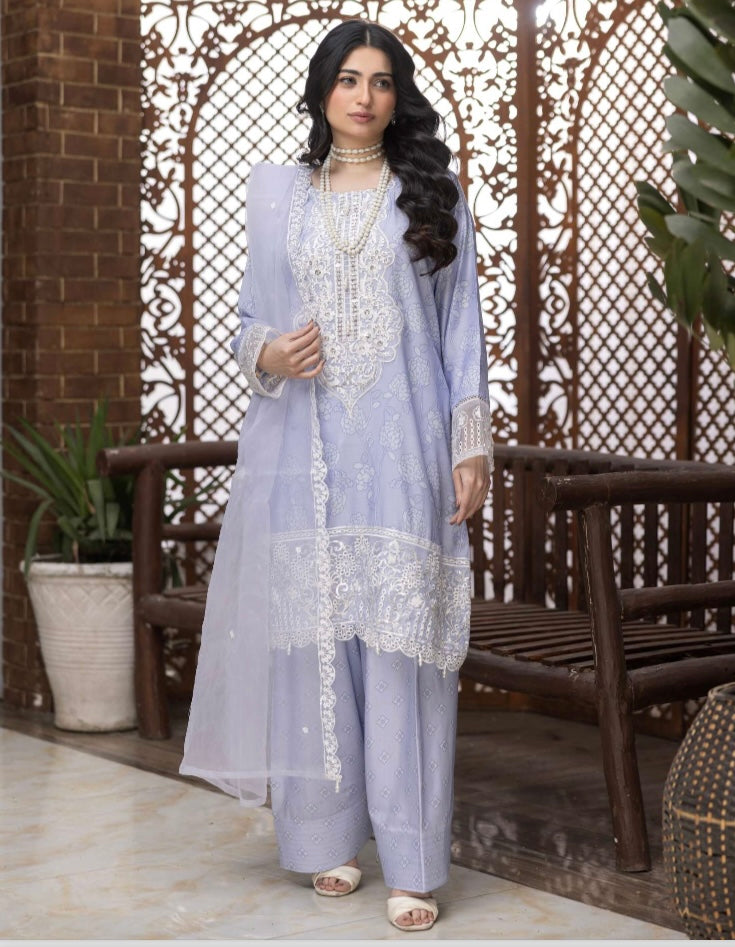 Brit 3 piece luxury Viscose_10044 Farshi shalwar B108