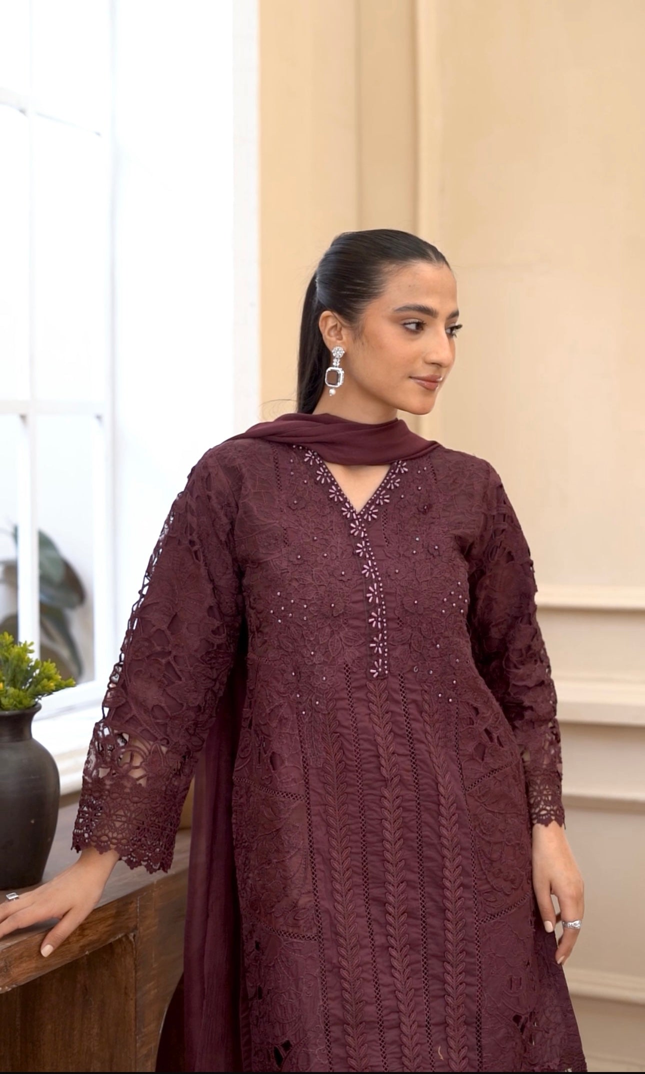 Maria B inspired 3 piece mother and daughter _9099 Farshi shalwar B91