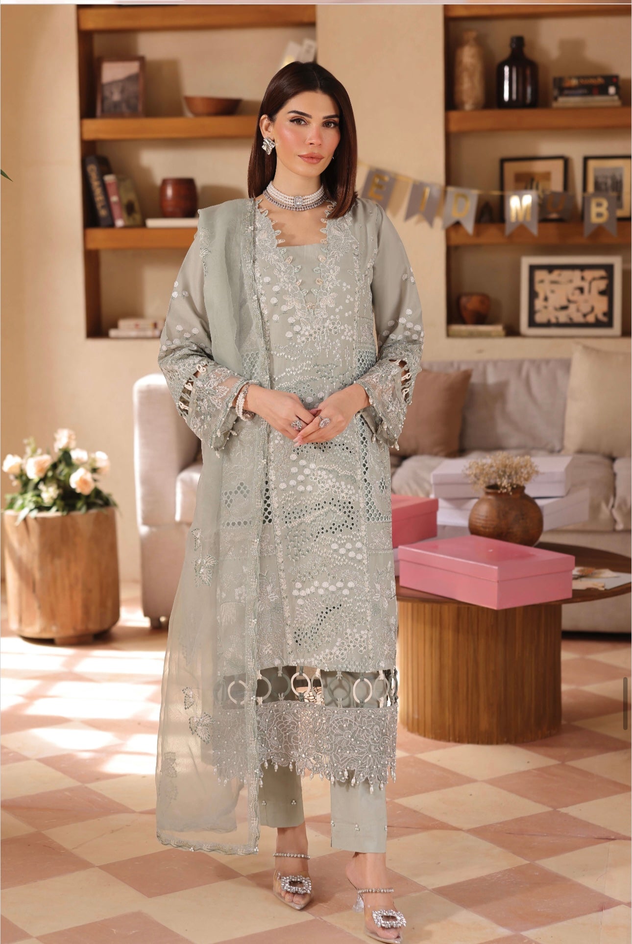 Simrans Lamhey Mother and Daughter 3 piece_10051 B107