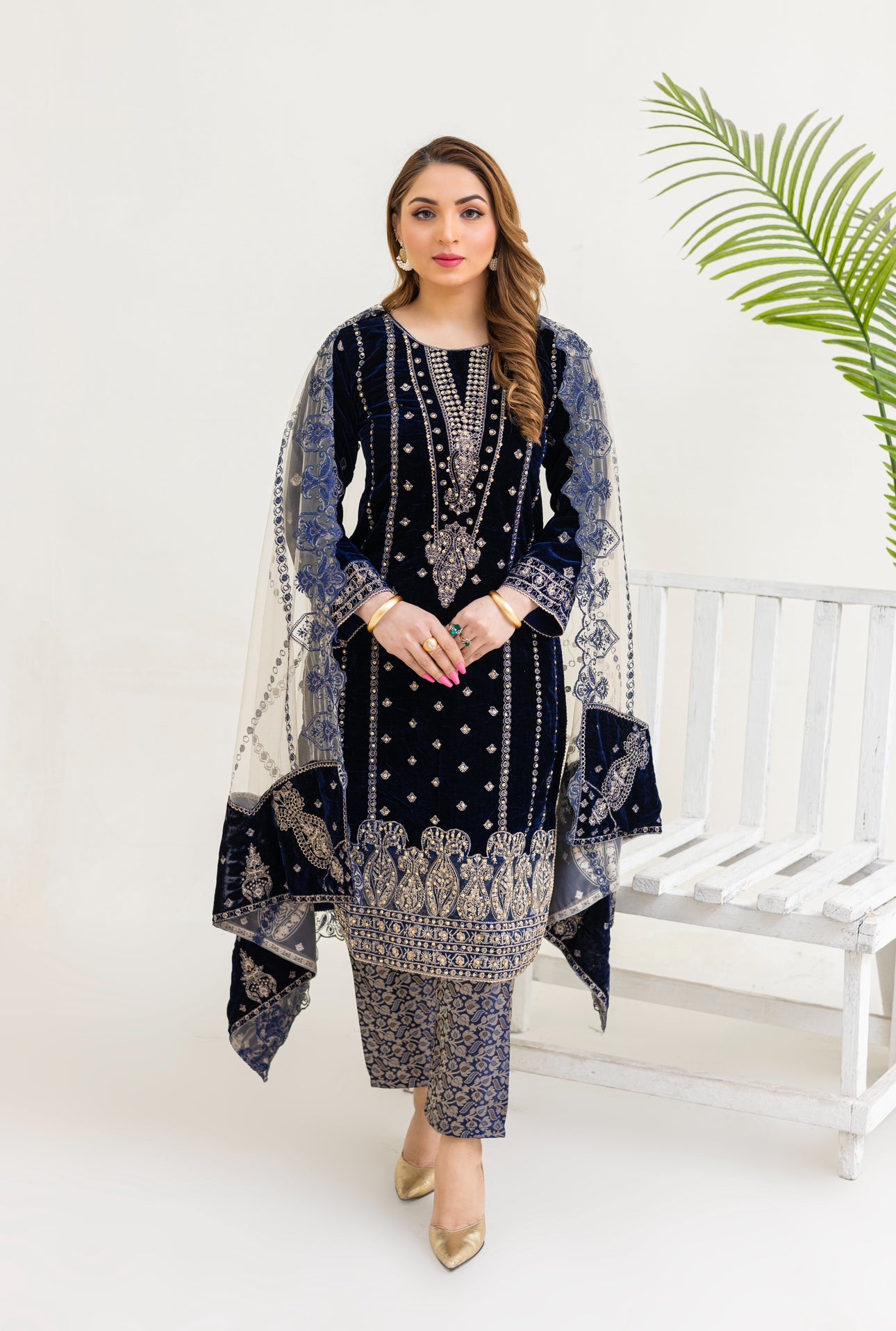 Brit Valvet 3 piece_3046 Navy B6