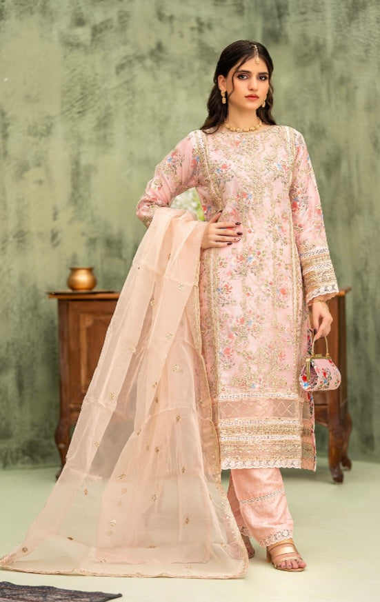 Brit 3 piece luxury organza _81042 Pakistani ladies suit B235