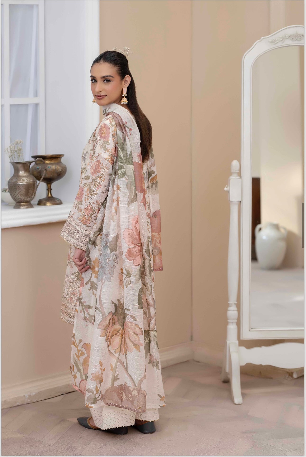 Brit luxury 3 piece cotton_1022 Farshi shalwar B95