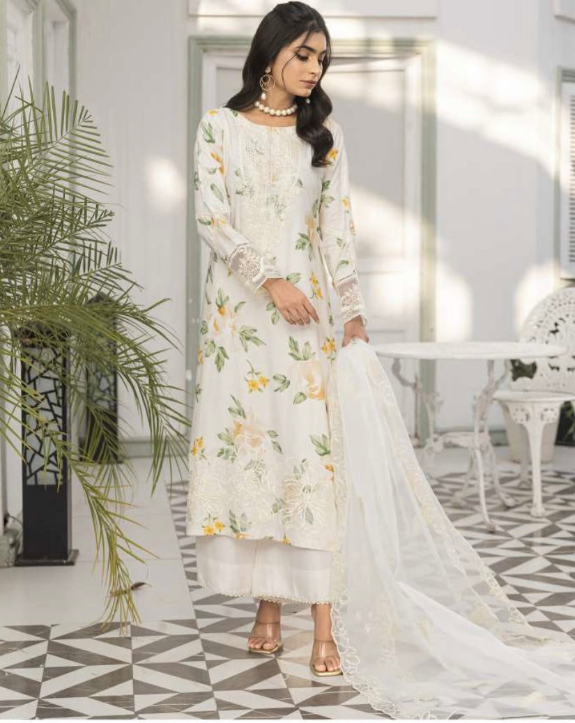 Simrans 3 piece linen_6082 Pakistani ladies suit B38