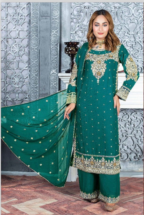 Brit Designer Chiffon_100162 Pakistani ladies suit B127