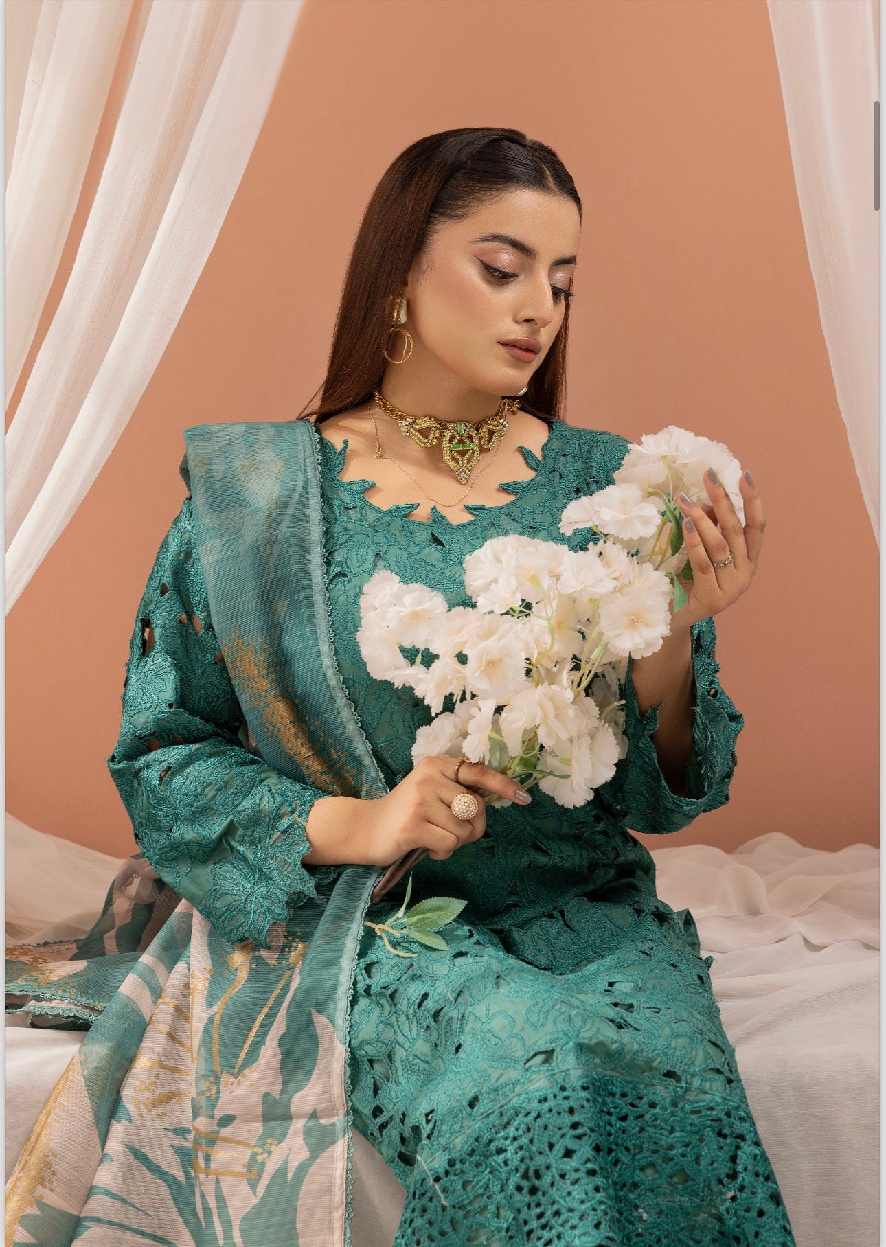 Rang Rasiya inspired 3 piece Chicken kari_7070 ladies suit B51