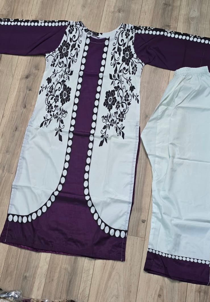 Brit 2 piece winter silk cord set_81042 Pakistani ladies suit B2792
