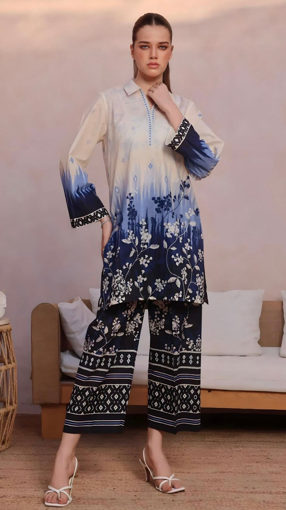 Sapphire inspired 2 piece lawn_81020 Pakistani ladies suit B174