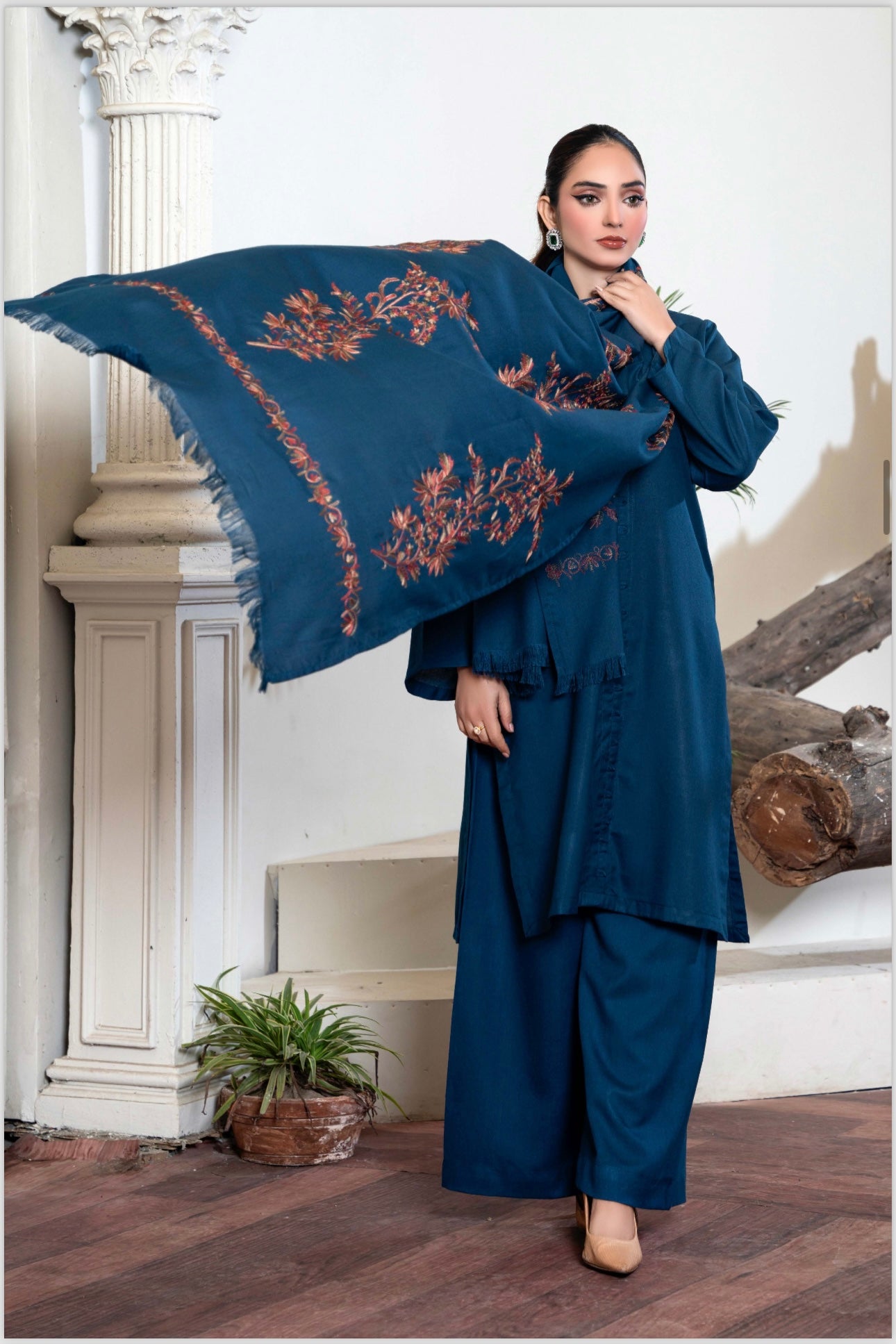 Raniya 3 piece_6033 Dhanak Pakistani ladies suit B18