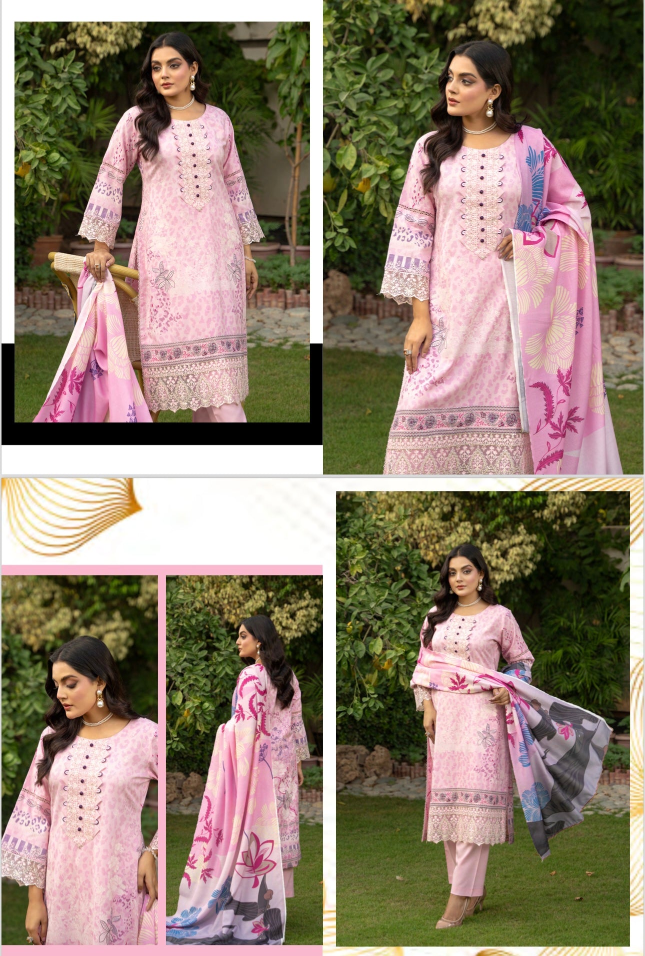 Brit 3 piece Dhanak winter collection Pakistani ladies suit B325