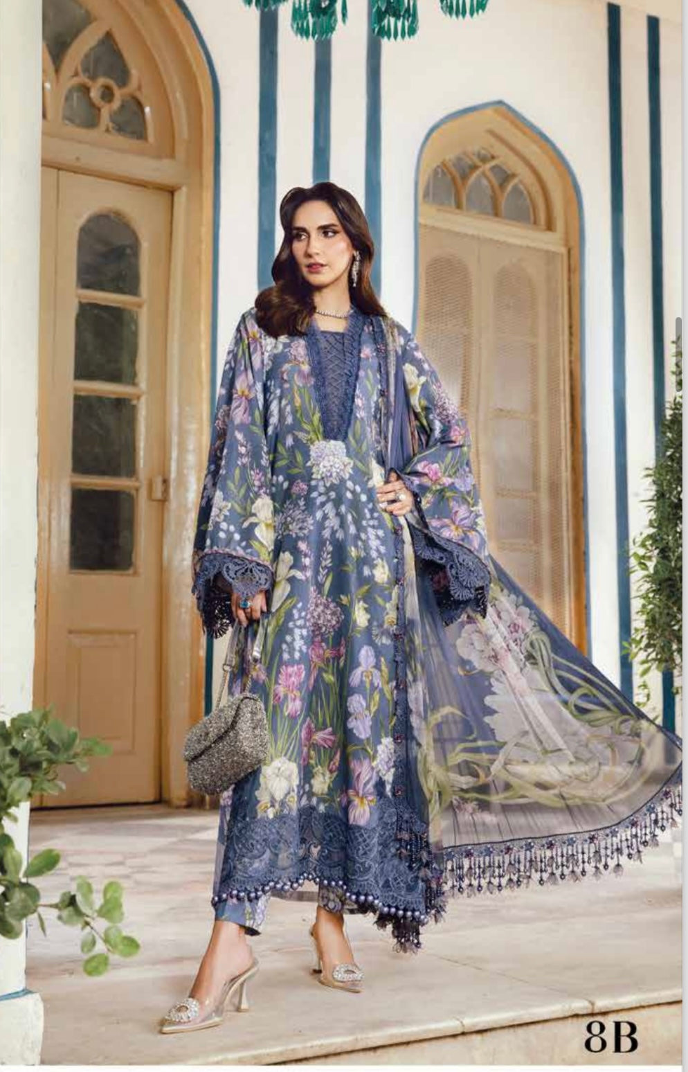 M print original Designer 3 piece winter collection Pakistani ladies suit B328