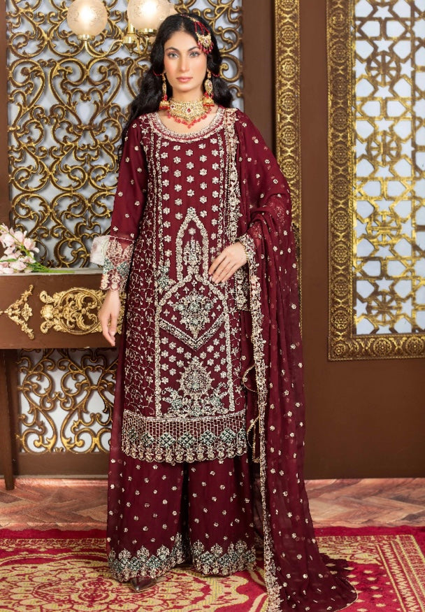 Brit 3 piece chiffon _9028 Pakistani suits B82