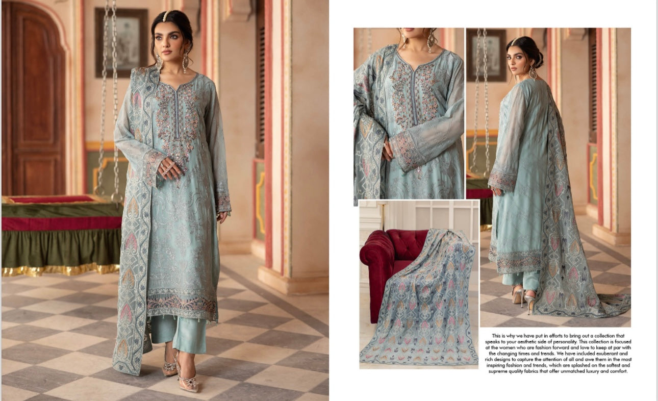 Ramsha designer Chiffon _81042 Pakistani ladies suit B183.