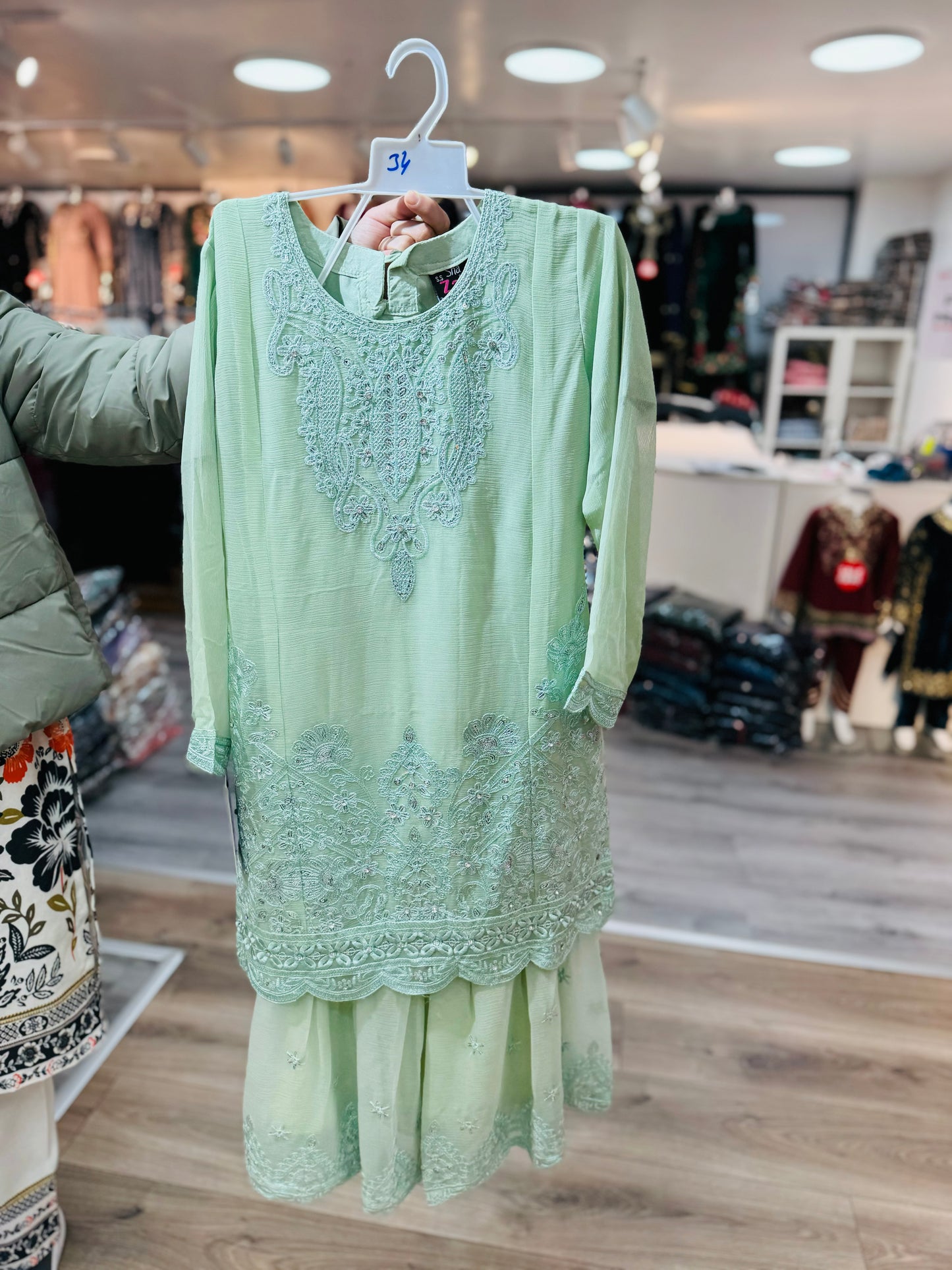 Brit 3 piece kids_7080 Pakistani kids suit ZK1