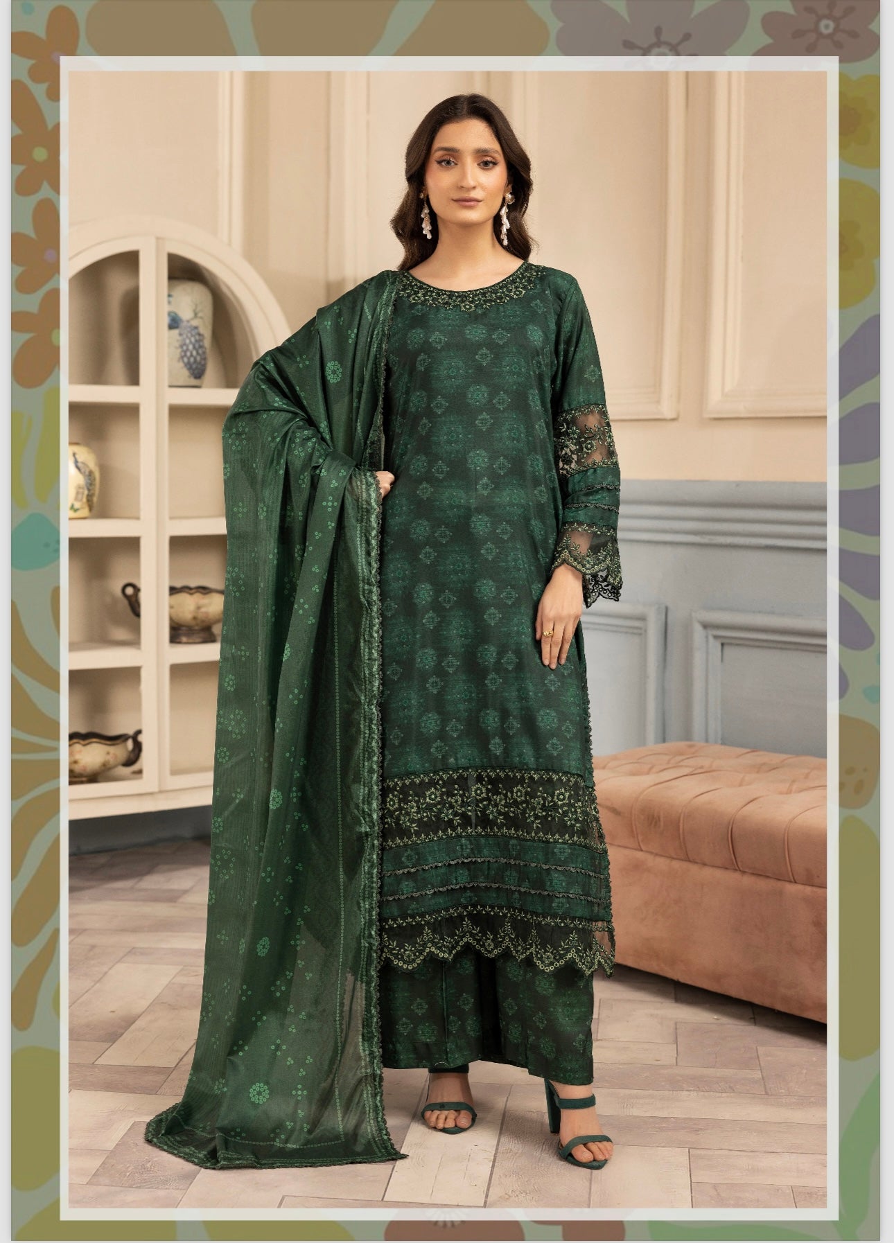 Simrans 3 piece viscose_8039 Pakistani ladies suit b65