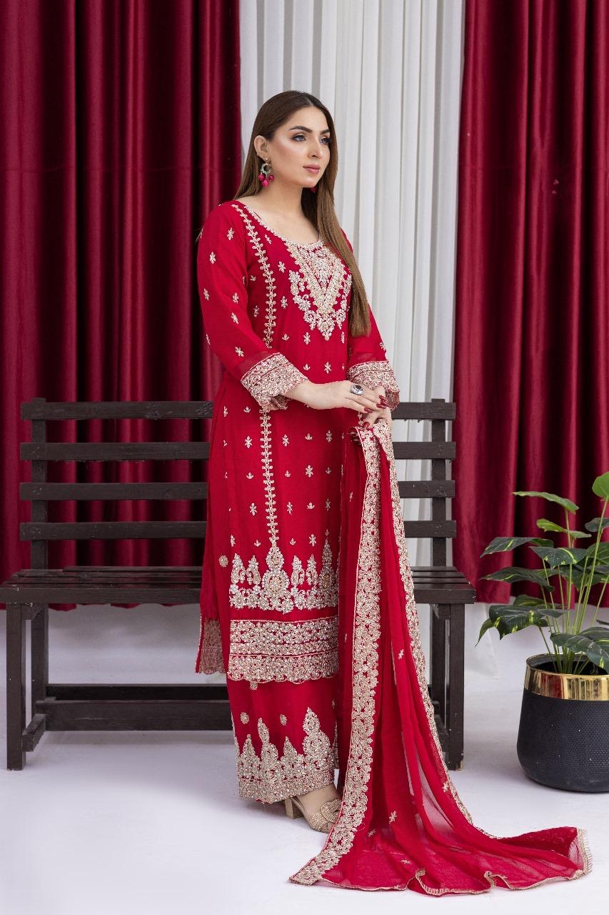 Brit designer Chiffon _81042 Pakistani ladies suit B181