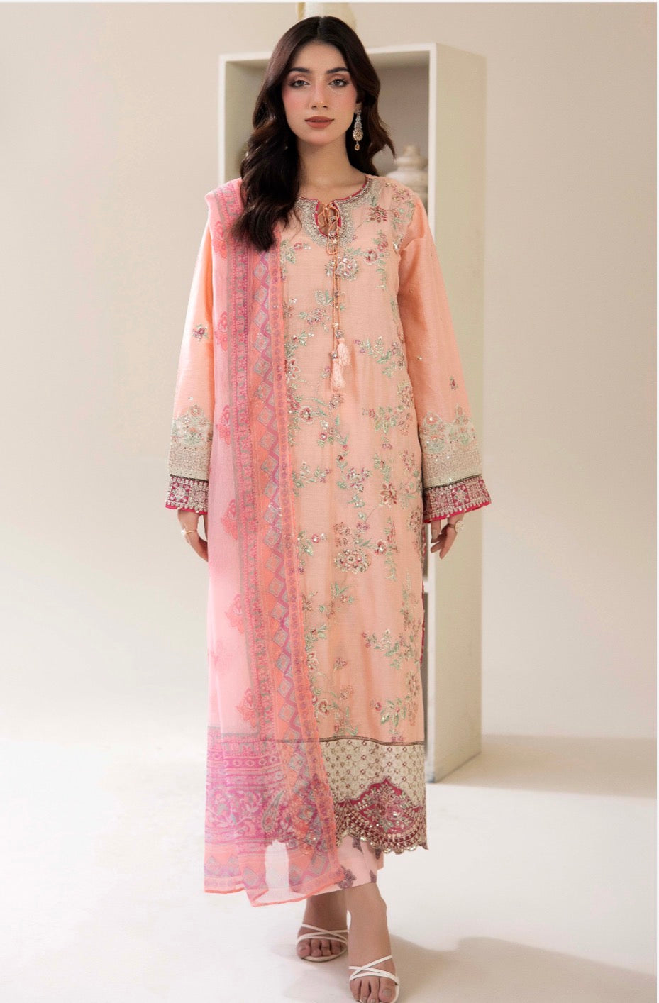 ETHNC 3 piece luxury Designer Lawn ladies dress B664