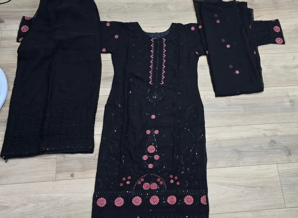 Brit 3 piece luxury chiffon_81042 Pakistani ladies suit B238