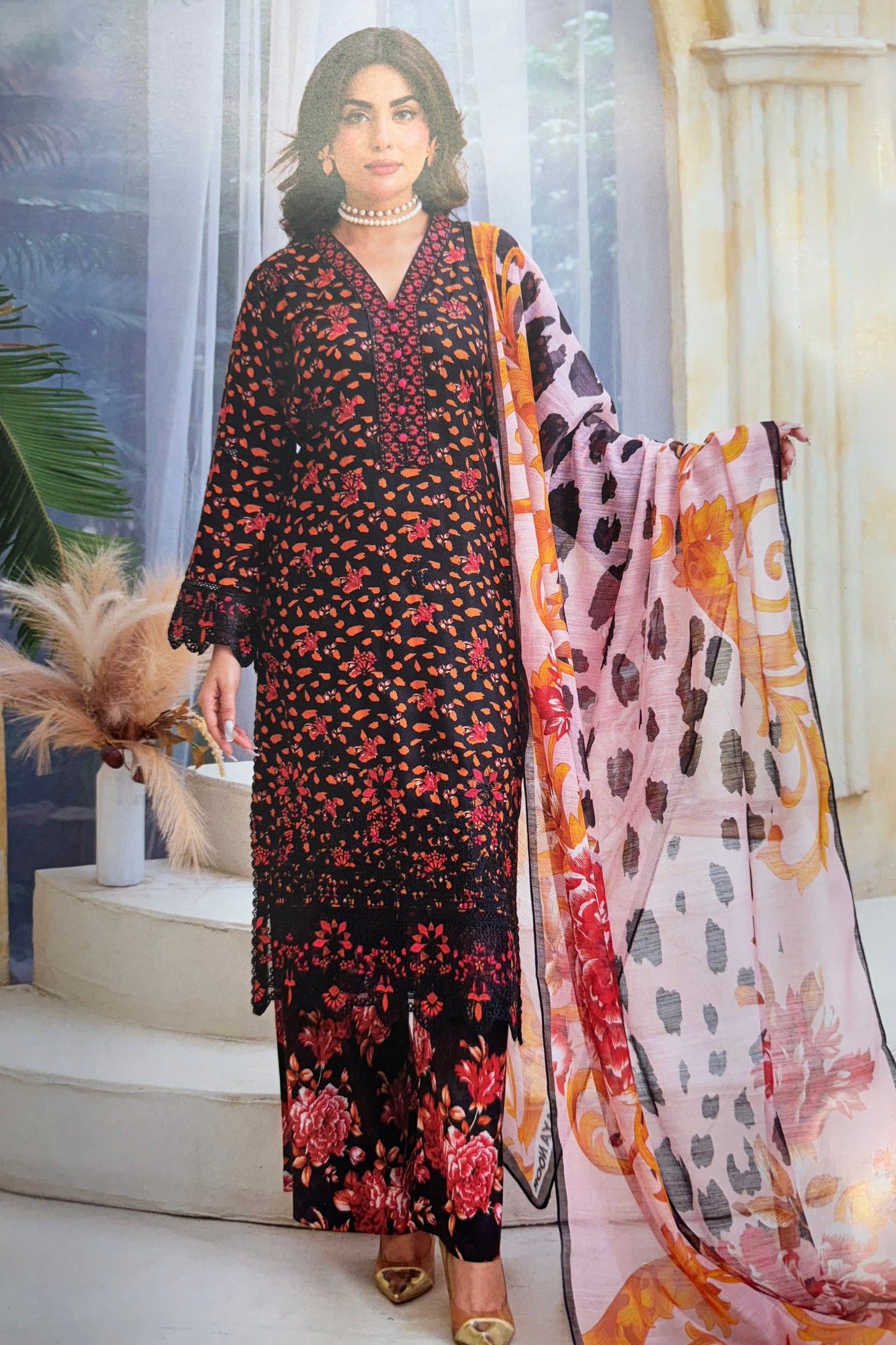 Brit luxury linen 3 piece_4038 Pakistani suits for ladies B262