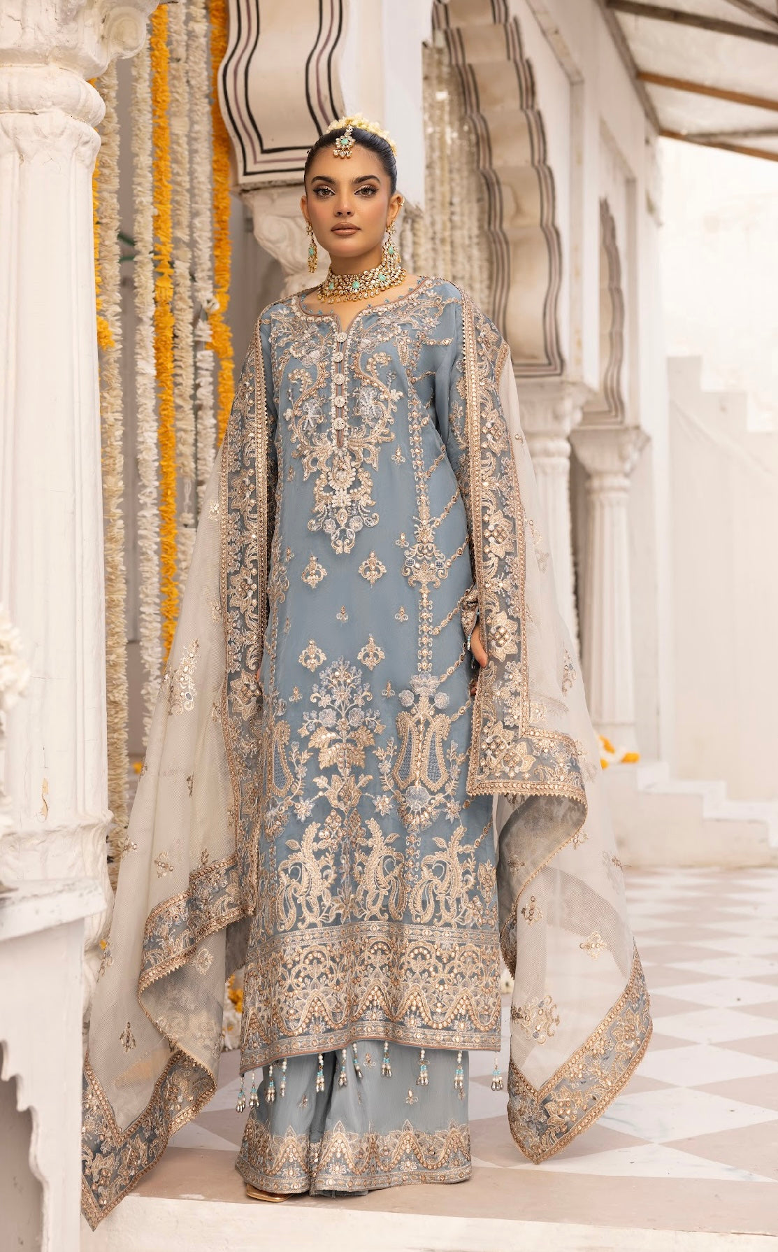 Simrans 3 piece lux wedding wear_100193 Pakistani ladies suit B132