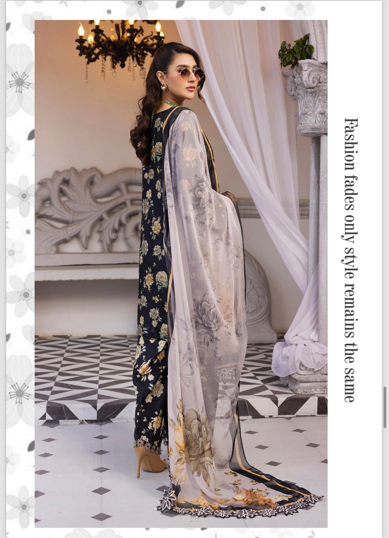 Brit 3 piece luxury cotton _10058 Farshi Shalwar B110