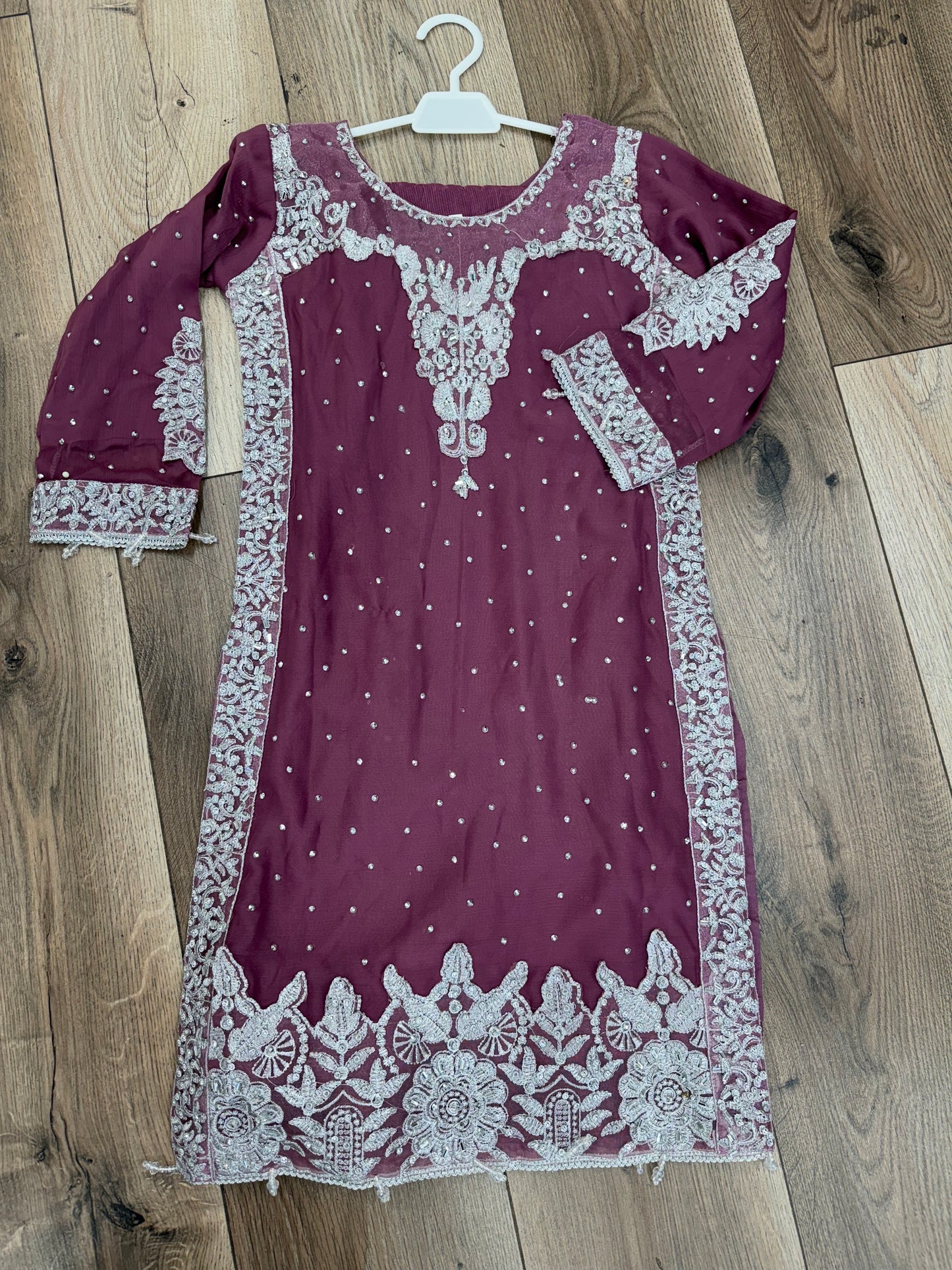 Kids 3 piece Chiffon_10076 Pakistani ladies suit B92