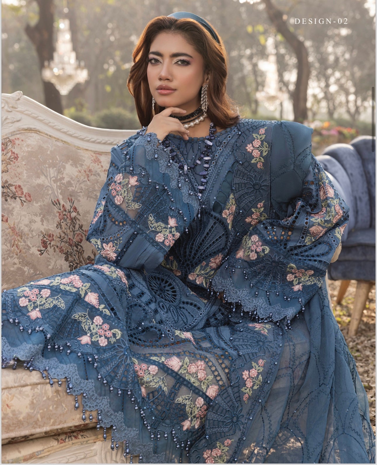 TT 3 piece embroidery lawn _81042 Pakistani ladies suit B219