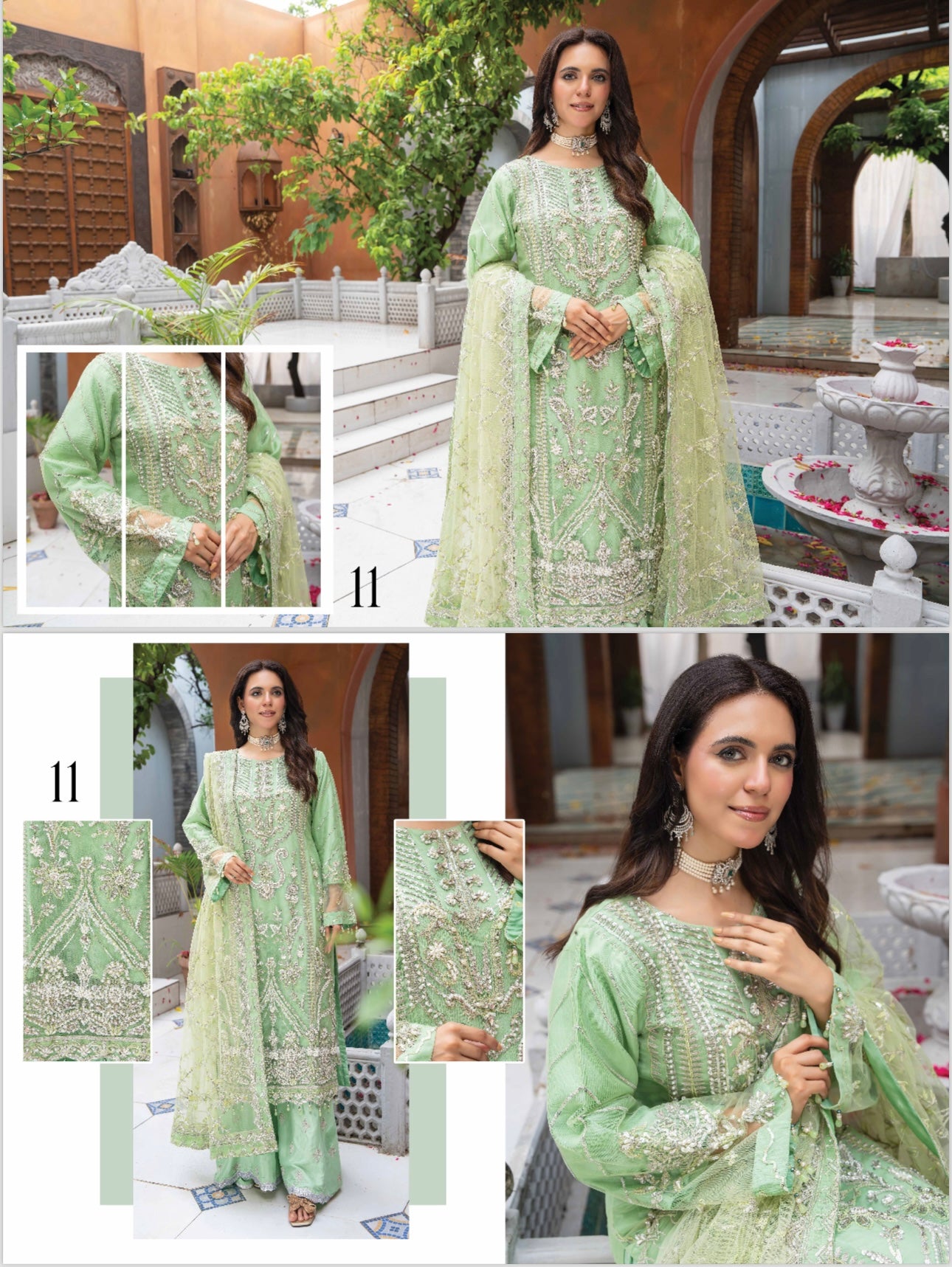 Areej original Designer 3 piece luxury chiffon_81042 Pakistani ladies suit B248