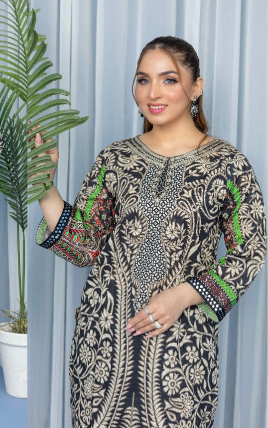 M print inspired 2 piece Lawn_81014 Pakistani ladies suit B173
