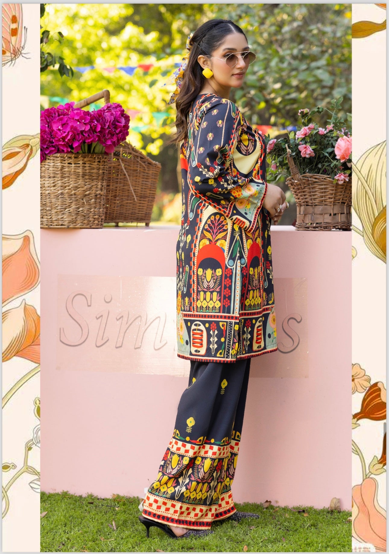 Brit 2 piece silk_10078 Pakistani suits for ladies B113