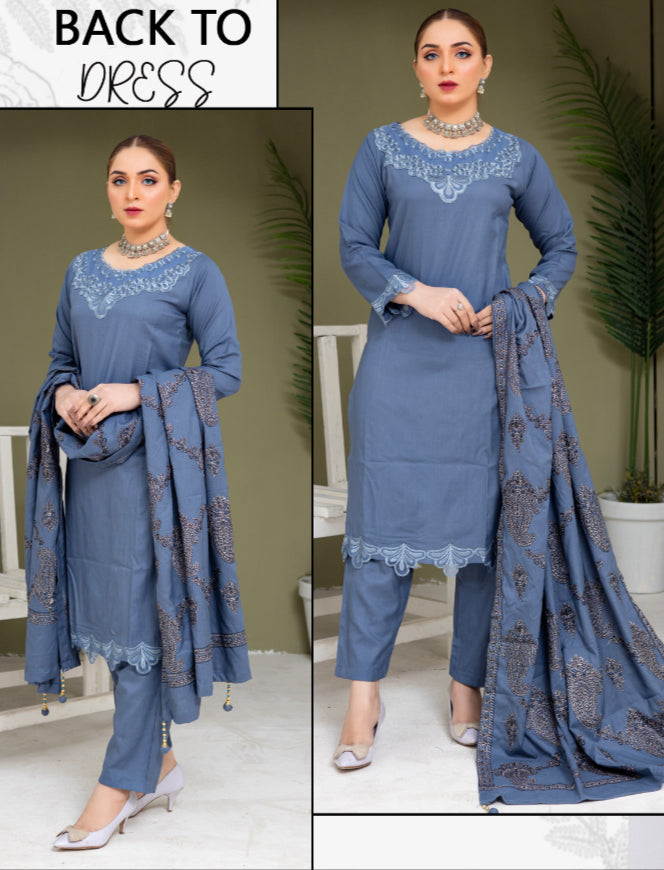 Brit 3 piece Dhanak_5009 Pakistani ladies suit BN2