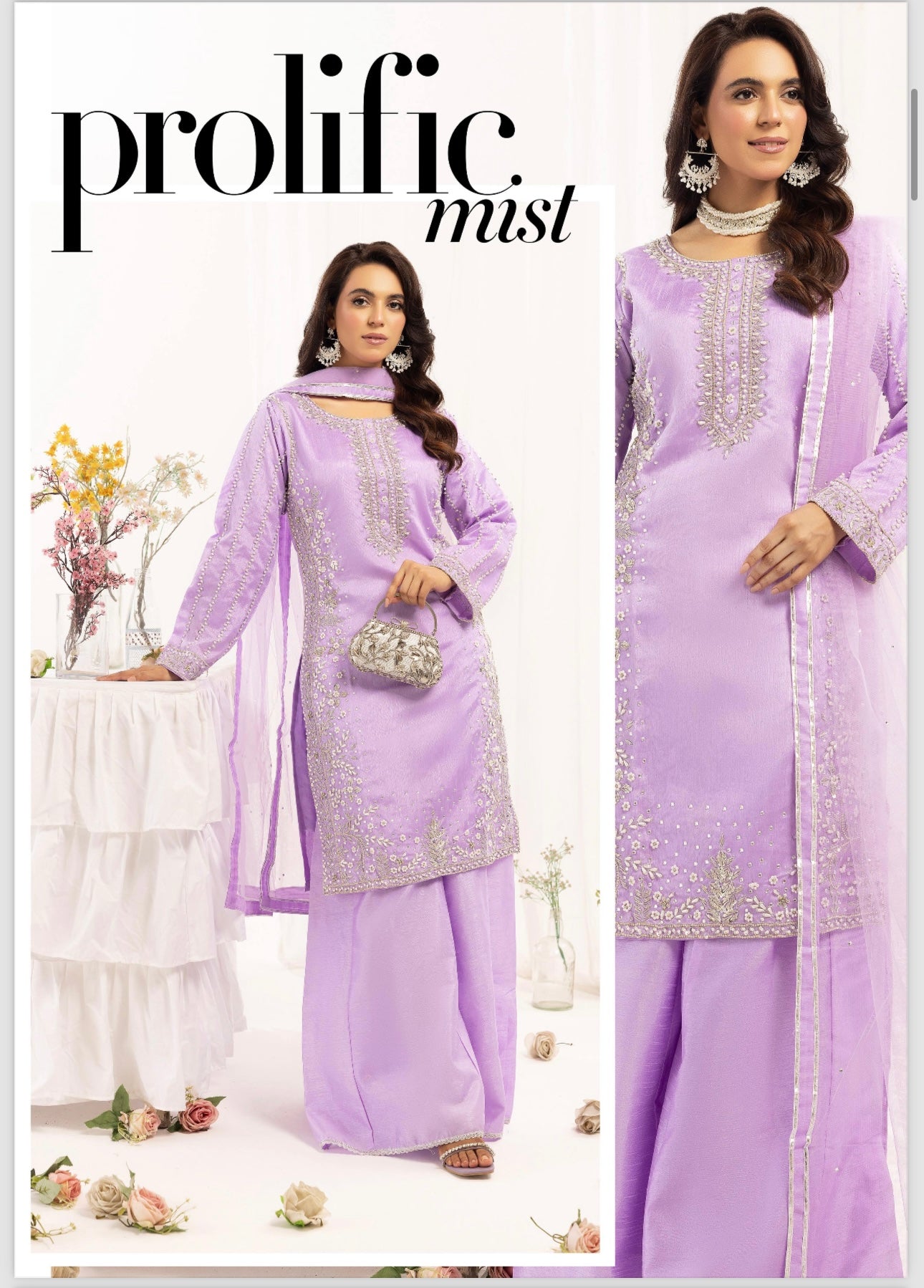 Simrans 3 piece raw silk hand work _321 B221