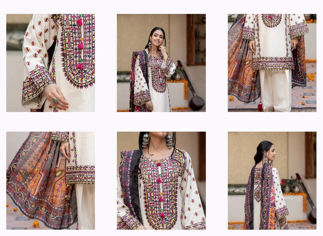 Karma afreen _9057 3 piece suit B86