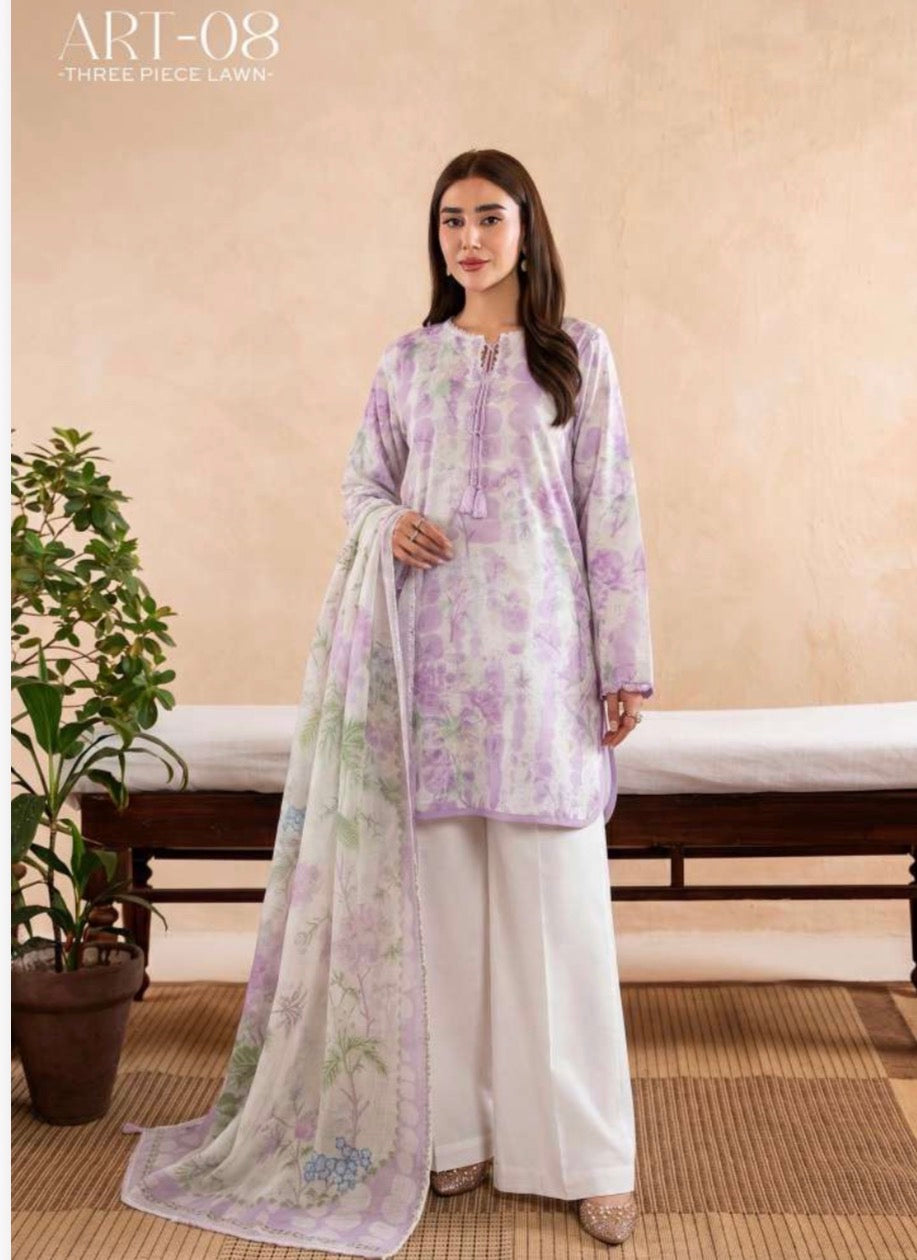 GUL GE 3 piece luxury lawn collection ladies dress B677