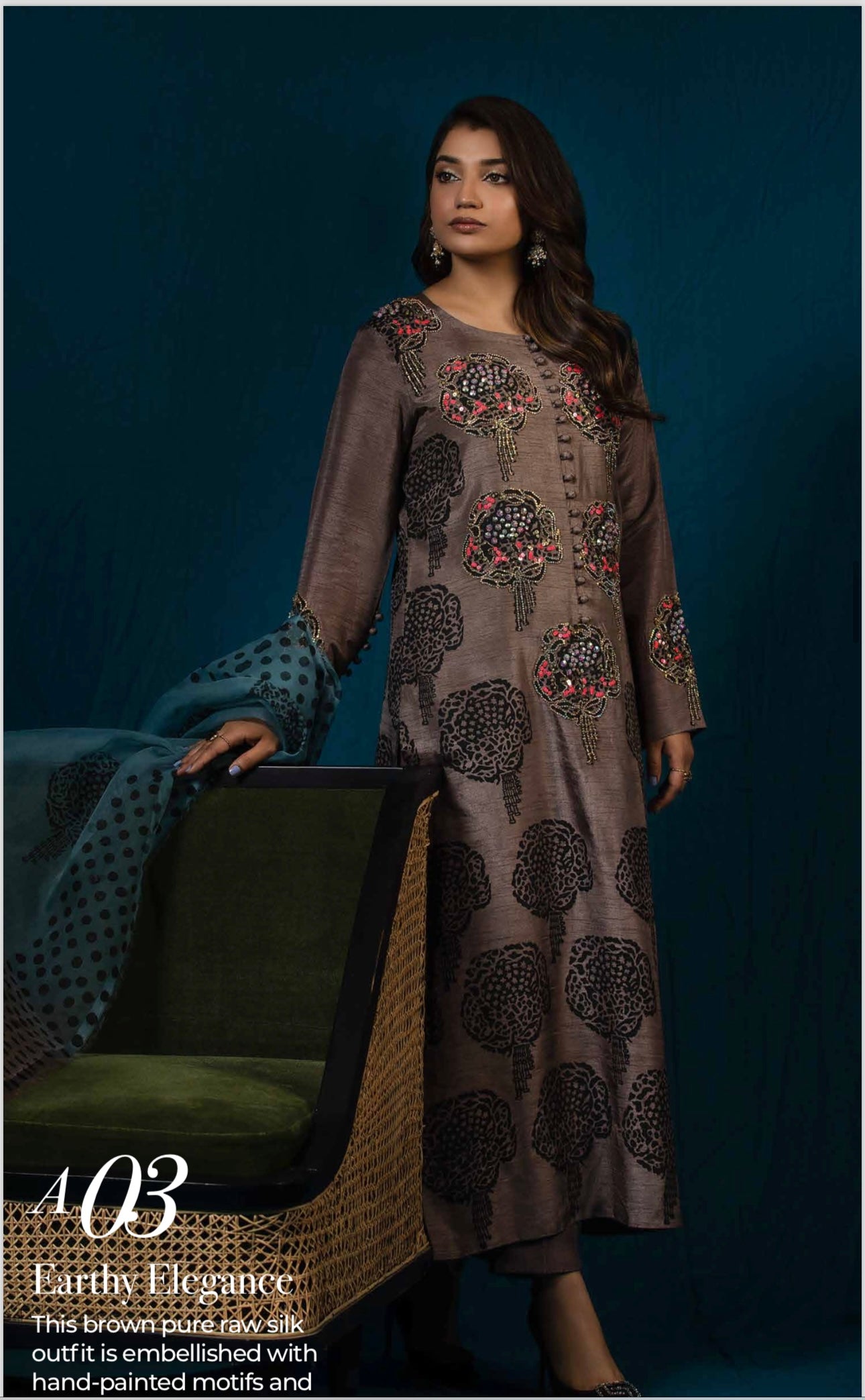 Raniya Designer 3 piece raw silk _8048 Pakistani suits RCL