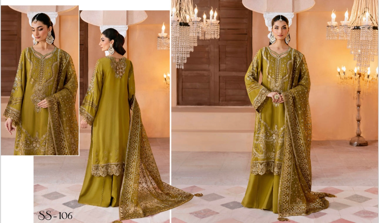Ramsha original designer silk_100118 Pakistani ladies suit B121