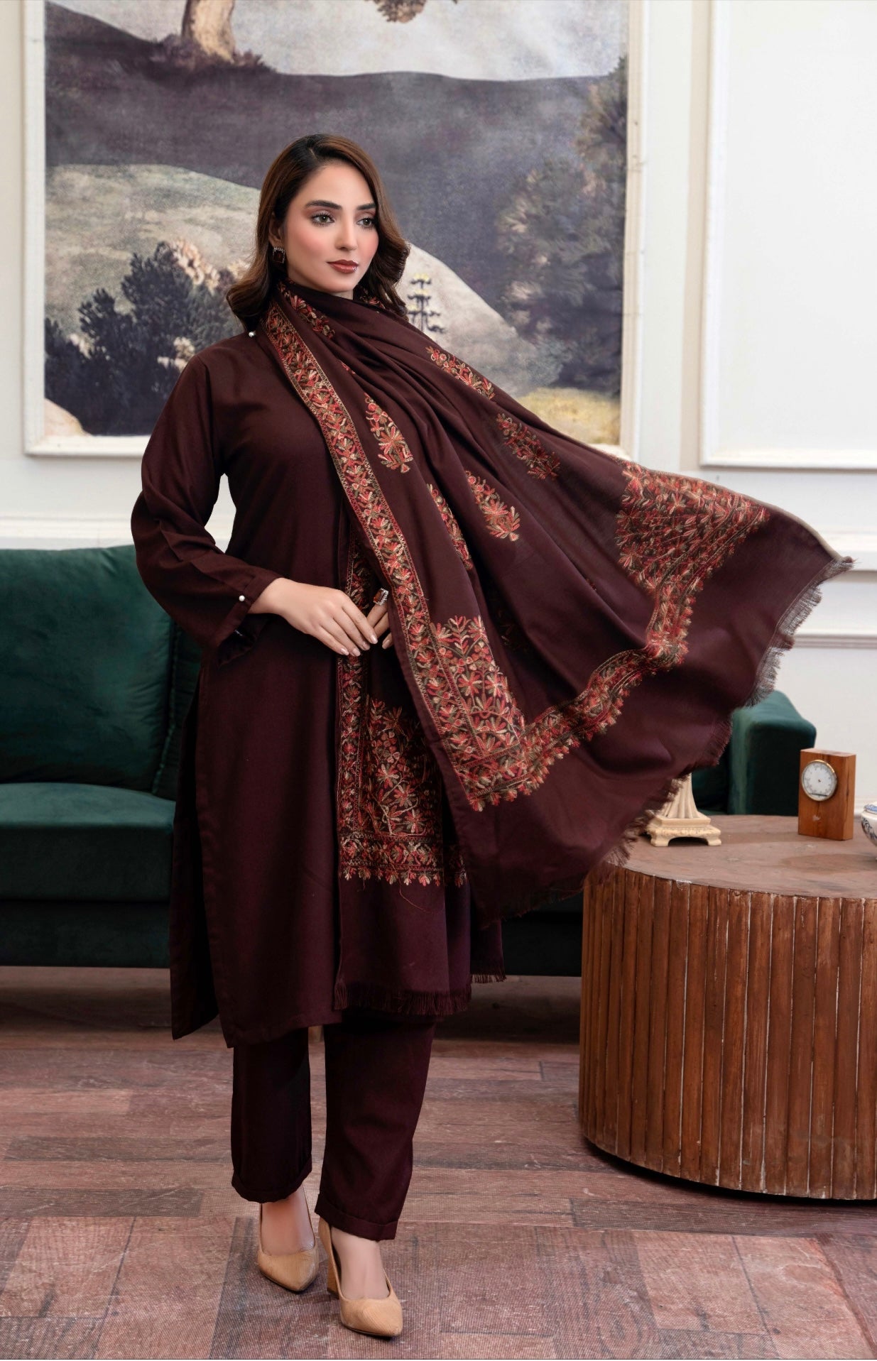 Raniya 3 piece_6037 Dhanak Pakistani ladies suit B18