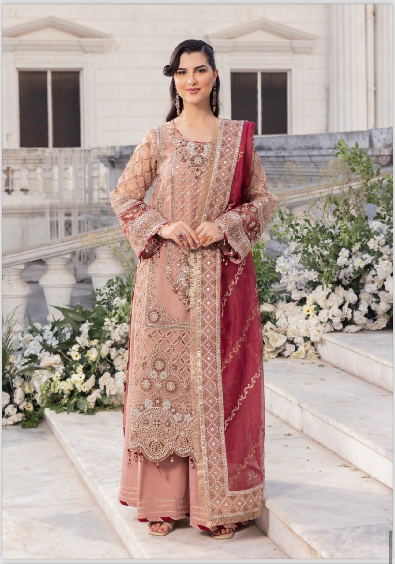 Brit 3 piece luxury wedding wear_100241 ladies suit B143