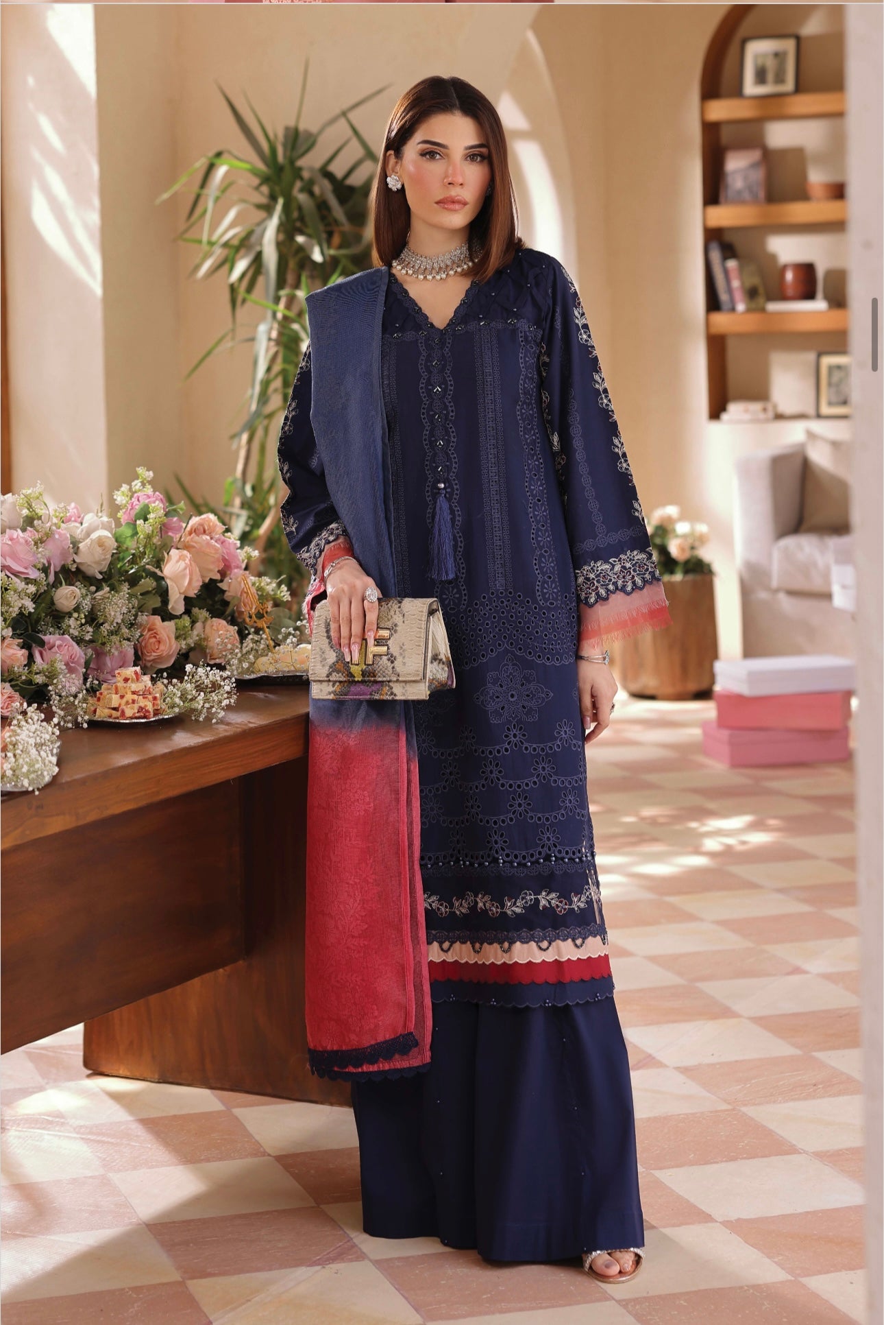 Simrans Lamhey Mother and Daughter 3 piece_10048 B107