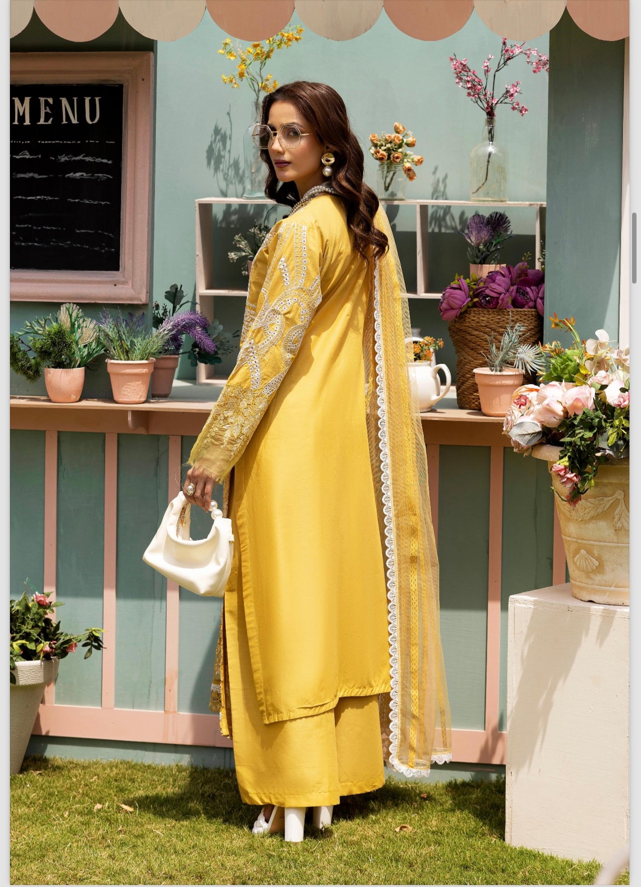 Maria B inspired 3 piece Chicken Kari _100330 Pakistani ladies suit B170